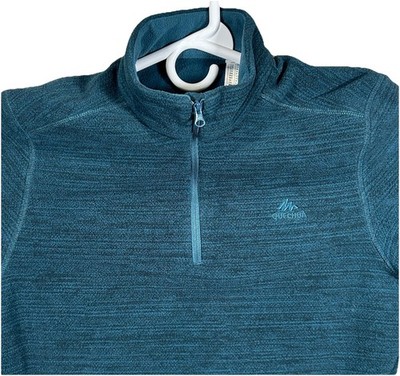 Decathlon Quechua 1/4 Zip Pullover Shirt Women s Size Small Fleece Athletic