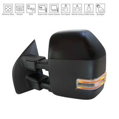 New Premium Fit Unpainted Driver Side Door Mirror LC3Z17683NB