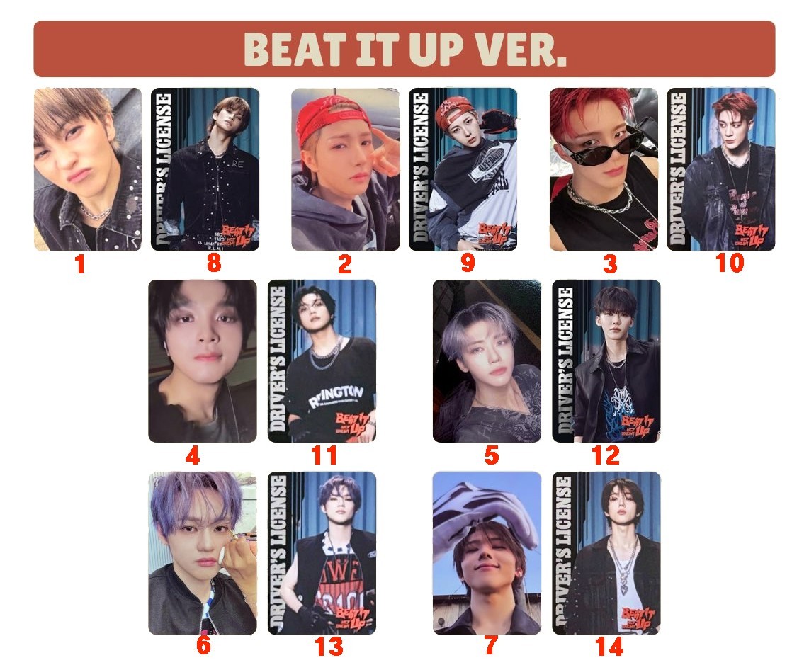 NCT DREAM Beat It Up Official PHOTOCARD BOOK /DIGIPACK /SHERIFF