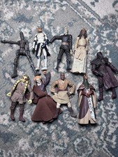 Star Wars Hasbro Lot 9 Figures Clone Wars Mace Windu IG Count Duku AS IS