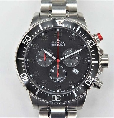 [A4N] Edox Chronorally 10227 Quartz Analog Chronograph Men Watch [x3w]