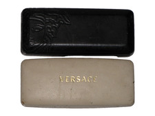 Versace Sunglasses Hard Case Medusa Lot of 2 Black White
