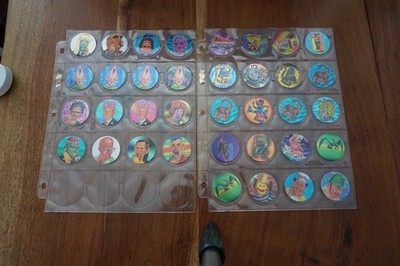 Topps Mad Caps Pogs Lot of holofoil 36 Milk Caps 1994 Vintage 90s - Mixed