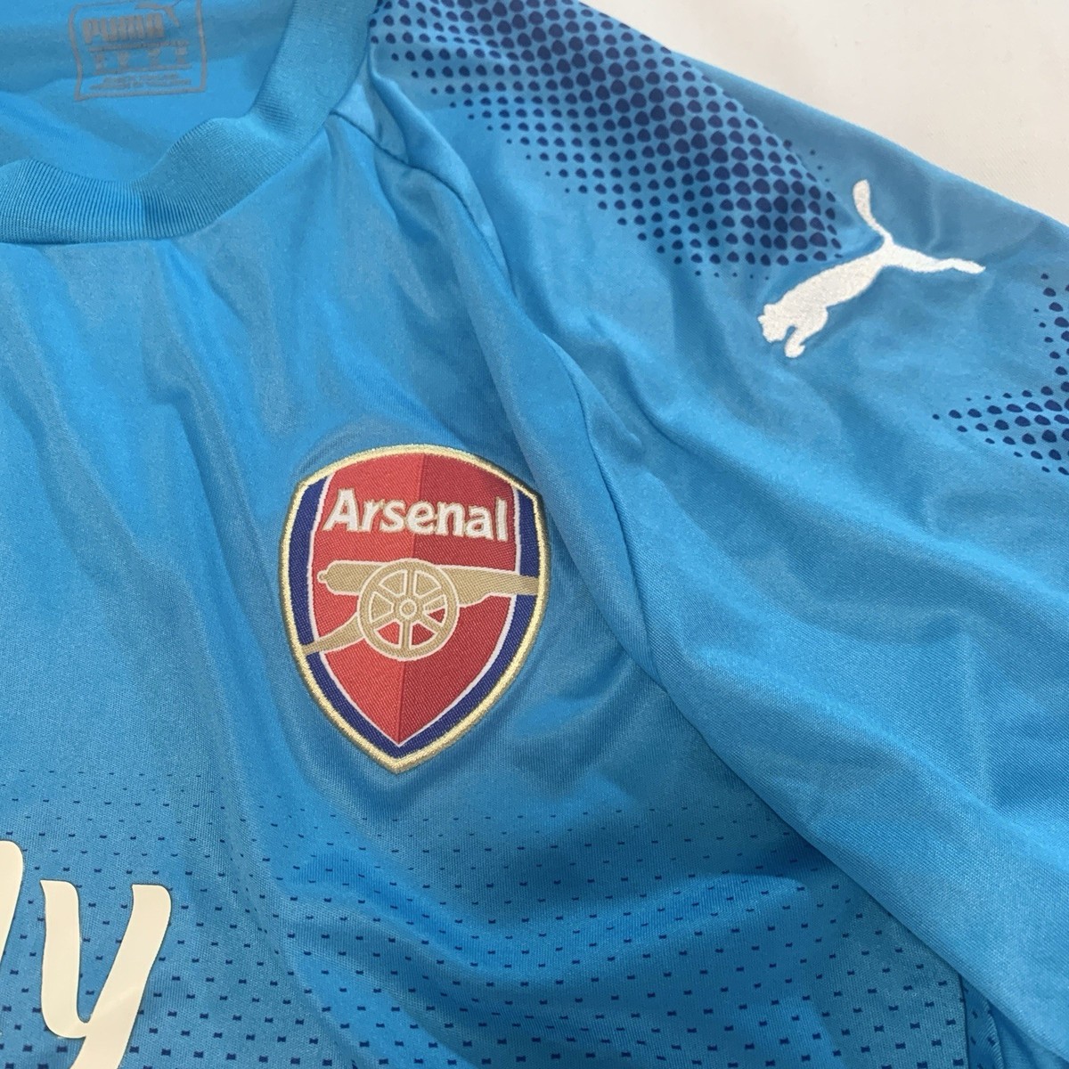 Puma Arsenal 2017/18 Blue Away Football Shirt Mens XL Soccer