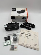 Sony Handycam HDR-CX240 9.2MP HD Video Camera Camcorder w/54x Zoom Bundle MINT