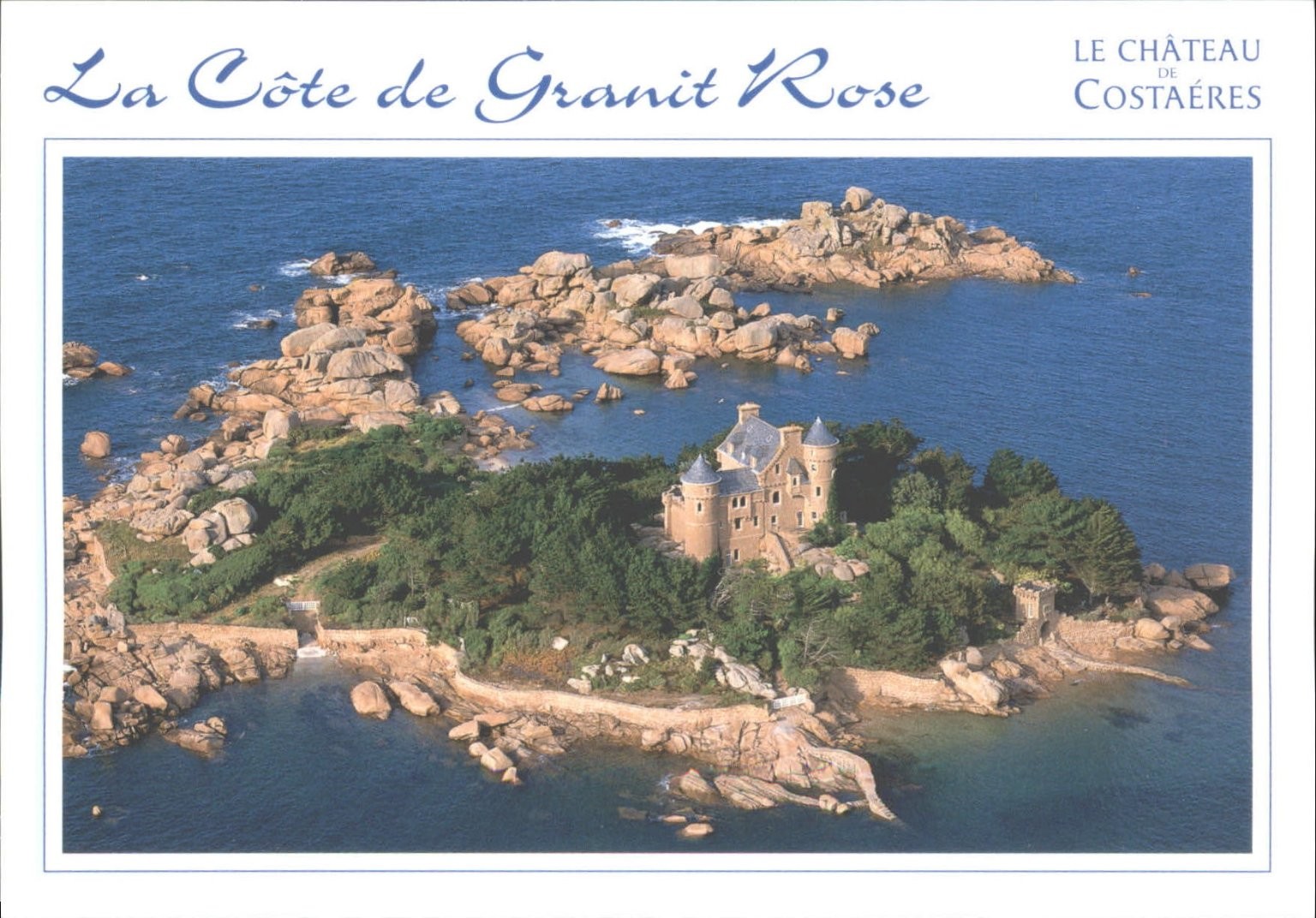 Château de Costaères Pink Granite Coast Brittany France Postcard