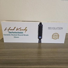 Head Kandy The Perfectionist Ceramic Heated Round Brush 32mm BLACK NIB 