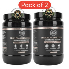 2 PKs Black Forest High Flavanol Cocoa Powder and Flavonoids Supplements 8.6 oz