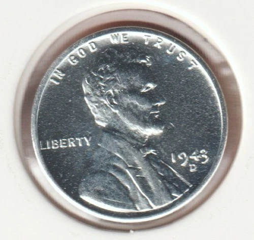 1943 WWII Lincoln Wheat Steel Penny Collectible US Collection Very Good War Coin