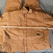 Berne Workwear Mens Duck Canvas Insulated Coveralls Size XL