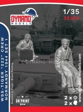DYNAMO MODEL 35104 WWII GERMAN TIGER "222" CREW NORMANDY, 1944 SET 1 2 FIGURES