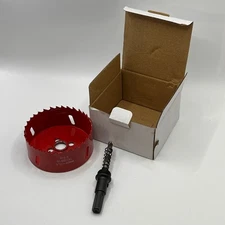 HSS Bi Metal Hole Saw 3 5/32 Inch 80mm Cutting Tool with Pilot Drill Bit