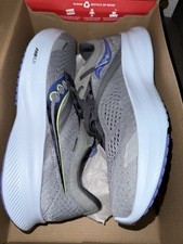 Saucony Womens Ride 16 Gray Blue Running Shoes Size 11 B S10830-15 New With Box