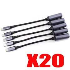 100X New for HP DELL 100W 7.4mm Power Adapter Converter Cable To USB-C Port