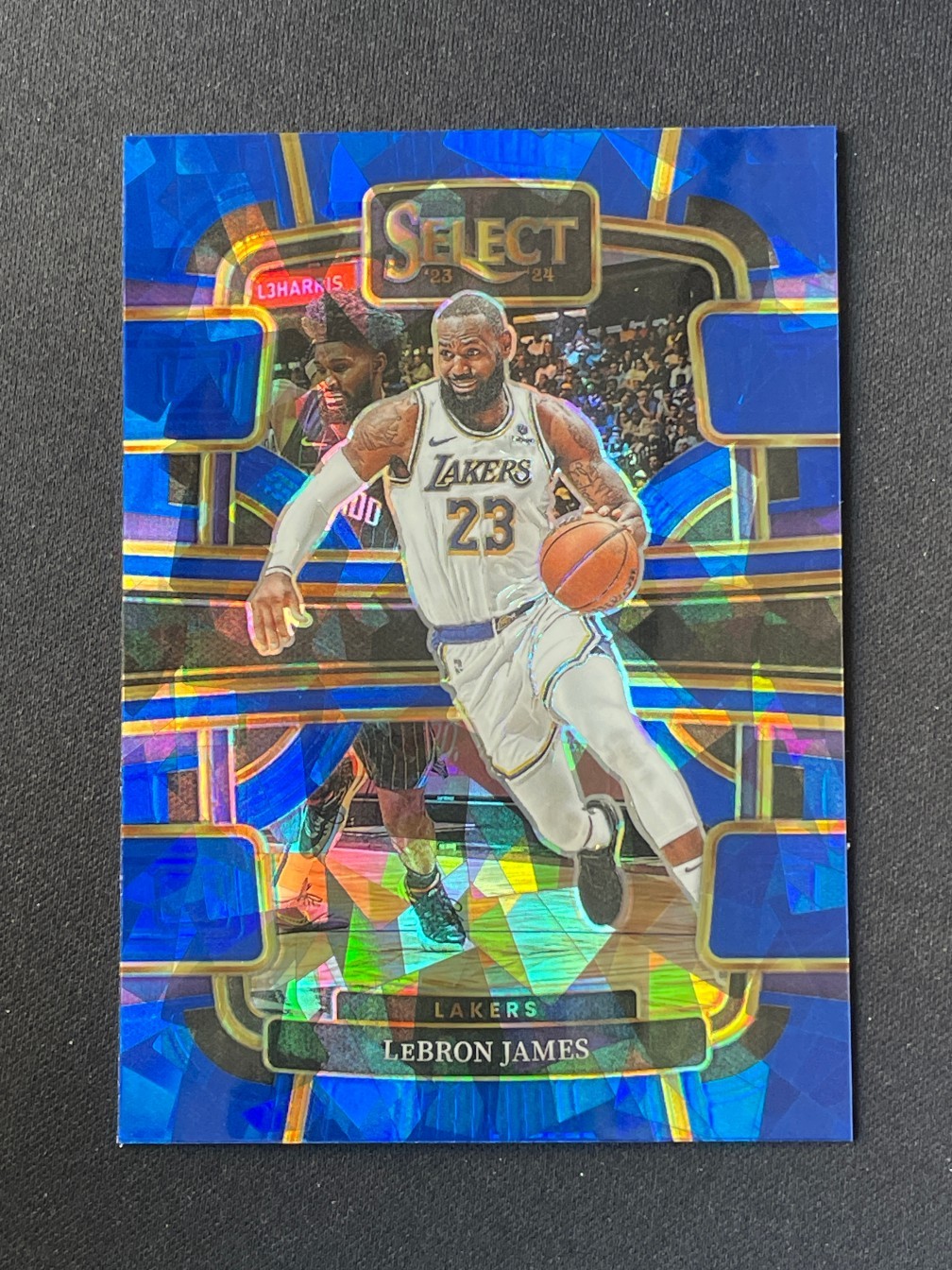 LeBron James 2023-24 Panini Select Concourse Blue Ice Prizm #66