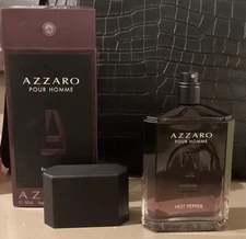 Azzaro Hot Pepper Eau de Toilette for Men 3.4 Oz / 100ml. In Box. Sprayed Once.