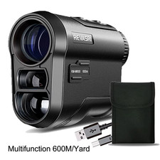 Golf Laser Rangefinder 600M Telescope with Flag-Lock Slope Pin Distance Meter fo