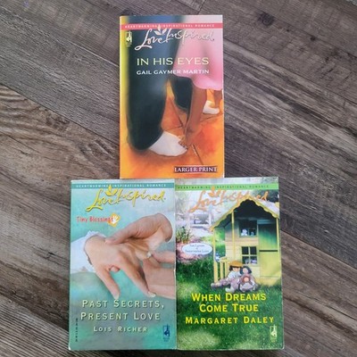 Inspirational Christian Romance Mixed Lot of 3- In His Eyes, Past Secrets, Dream