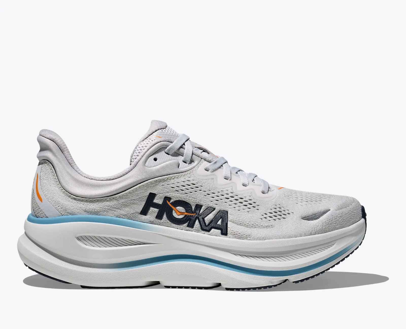 HOKA ONE ONE BONDI 9 STARDUST COSMIC GREY MEN'S CUSHIONED ROAD RUNNING SHOE
