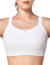 Adjustable Sports Bras for High Impact - Zip Front Sports Bra Plus Size Wirel...