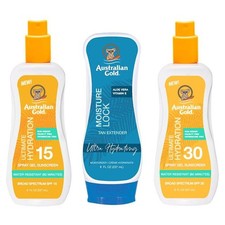 Australian Gold SPF 15 Spray Gel & SPF 30 Spray Gel & Moisture Lock 237ml