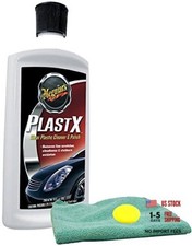 Meguiars Plastx Clear Plastic Cleaner Polish 10 Oz Bundle With Microfiber