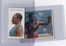 Sam Langford Vintage (x2) Card Lot: 1910 T218 Mecca & 1915 Ogden's Ltd #23