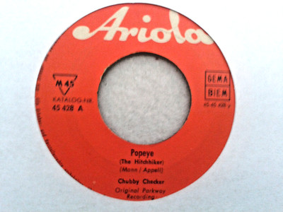 7'' Single  CHUBBY CHECKER - Limbo Rock / Popeye (The Hitchhiker) -