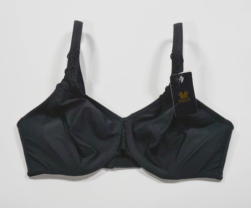 Reggiseno con ferretto Wacoal 85814 nero body scamosciato figura ultra completa senza cuciture nuovo con etichette taglia 34D - Foto 2 di 5