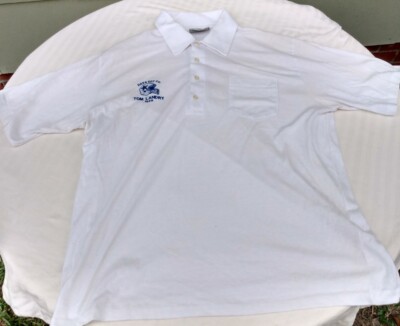 Dallas Cowboys Hats Off To Tom Landry 1989 Embroidered Shirt XL Vintage