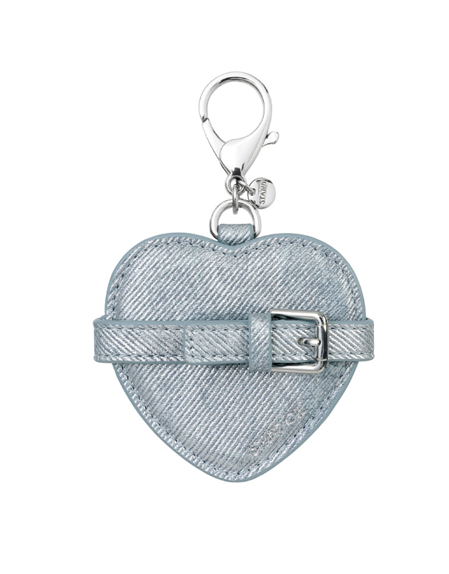 STAND OIL☆Belted Mirror Keyring Stand Oil] Belted Mirror Keyring - Silver Denim - Korea | eBay