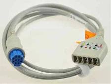 Datex One piece 5 lead Ecg Trunk Cable Compatible AS/3 CG-2CS CS-3 CH-1