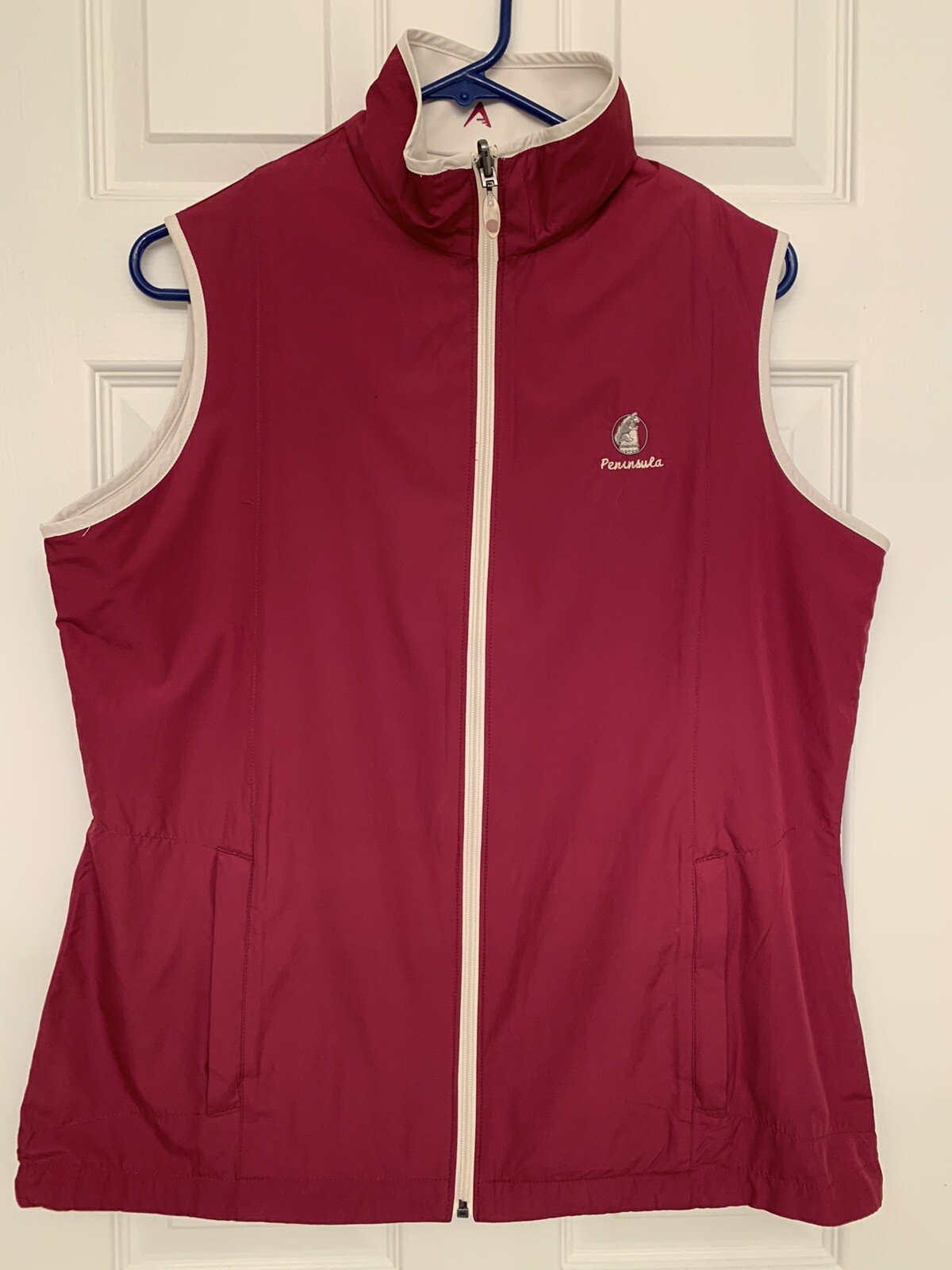 ANTIGUA Golf Women's REVERSIBLE Activewear Maroon Beige Golf Vest L eBay