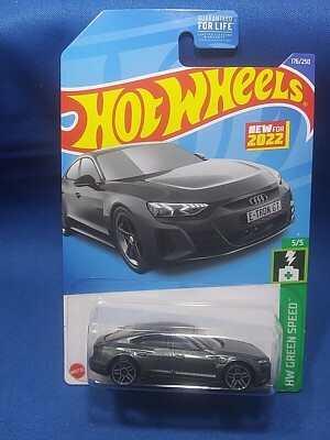 2022 Hot Wheels Audi RS E-Tron GT HW Green Speed #5/5 Gray Diecast 1:64 Scale 