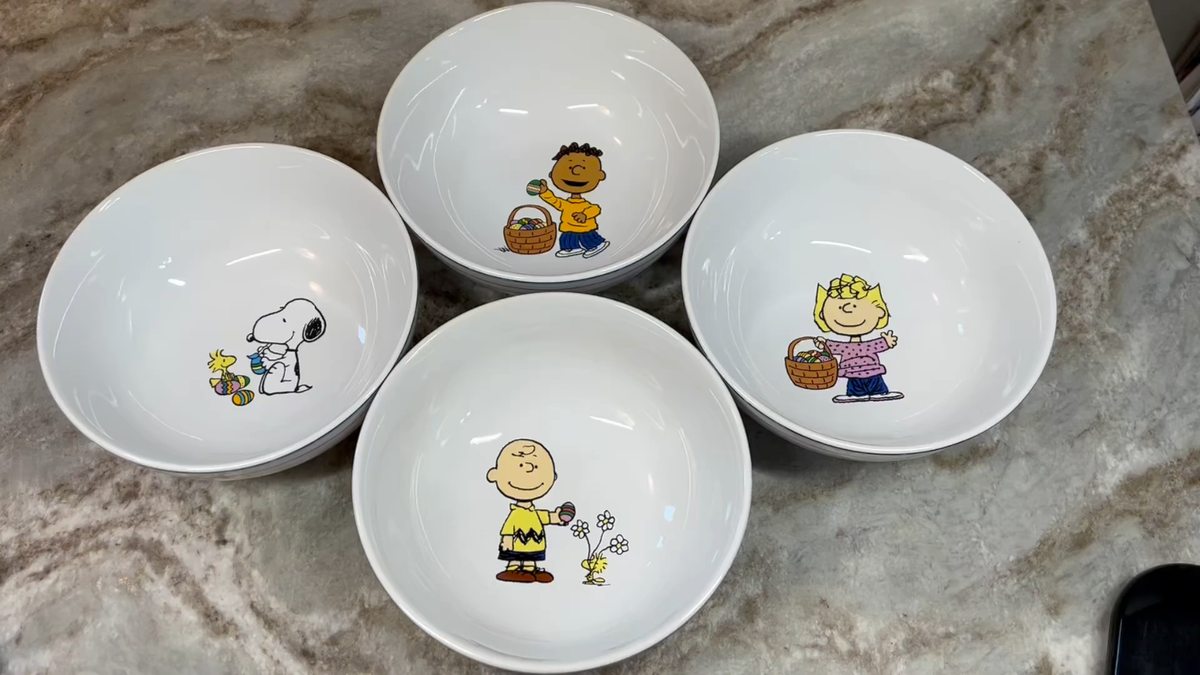 Peanuts Easter Cereal Bowls. Williams Sonoma. Charlie Brown Peanuts Easter Cereal Bowls. Williams Sonoma. Charlie Brown