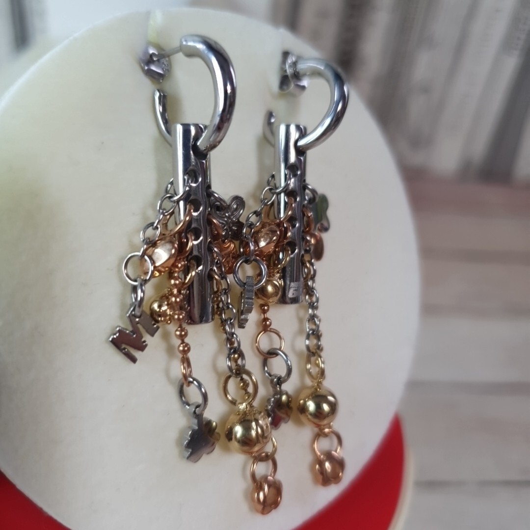 Miss Sixty Charm Earrings Stylish Y2K Fashion Jewellery RARE Vintage