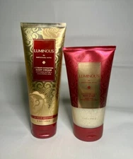 Bath & Body Works Hydration Lotion & Exfoliating Body Scrub 8 oz Shea Gift Set