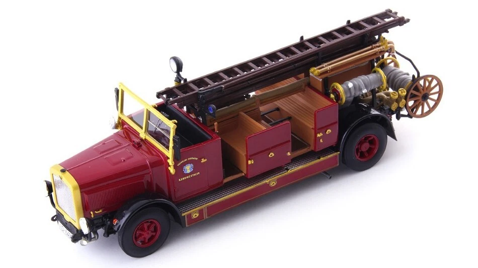 MODELLINO CAMION STATICO AUTOCULT MAGIRUS MAYBACH KS25 STUTTGART 1929 ROSSO 1:43 - Immagine 3 di 4