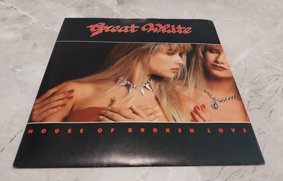 GREAT WHITE * HOUSE OF BROKEN LOVE * 7" HARD ROCK SINGLE 1989 P/S Nr MINT - Image 1 of 4