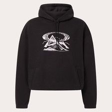 Oakley Mens Summit Peak Hoodie Hooded Pullover Sweatshirt Blackout Large New