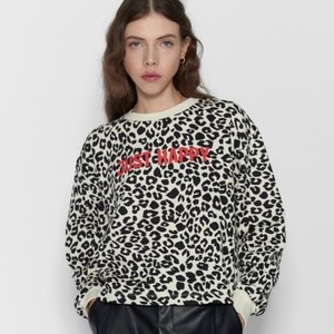 zara leopard sweatshirt