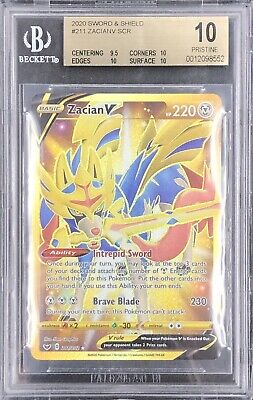 Zacian V 211/202 Sword & Shield Gold Secret Rare Holo Pokemon Card