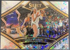 2024 Panini Select WNBA Snapshots White Disco Prizm #9 A'Ja Wilson /75 Aces