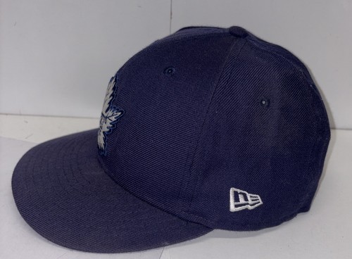 New Era Navy Toronto Maple Leafs NHL 9Twenty Fitted Cap Hat Vintage Hockey Sz 7 - Picture 3 of 6