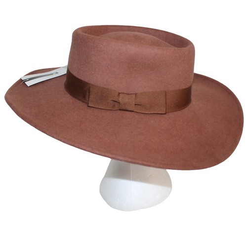 Nine West Wool Felt Telescope Floppy Hat Pecan One Size | eBay display picture 2