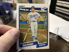 Dave Hansen 1990 Fleer Update #U-21 Dodgers