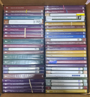 The Teaching Company Lot Of The Great Courses College Dvd Assorted Full Big Box