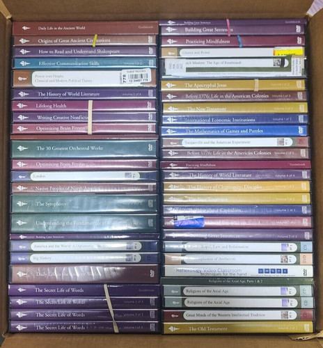 The Teaching Company Lot Of The Great Courses College Dvd Assorted Full Big Box