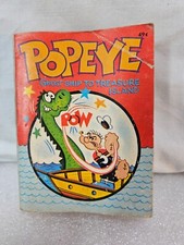 Vintage Popeye Ghost Ship to Treasure Island Whitman Big Little Book 1967