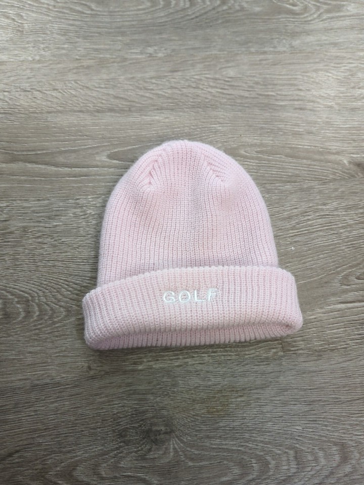 Golf Wang Tyler The Creator Pink Knit Cuffed Cotton Blend Beanie eBay